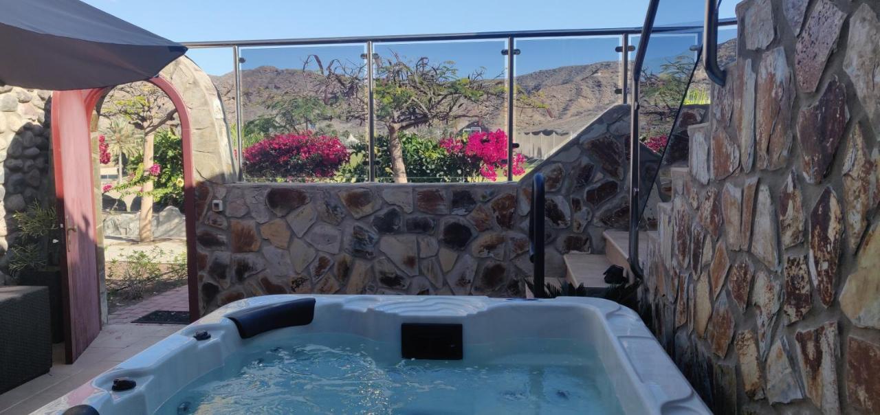 Casa Holmston, Duplex Villa With Hot Tub In Anfi Tauro Topaz Mogán Dış mekan fotoğraf